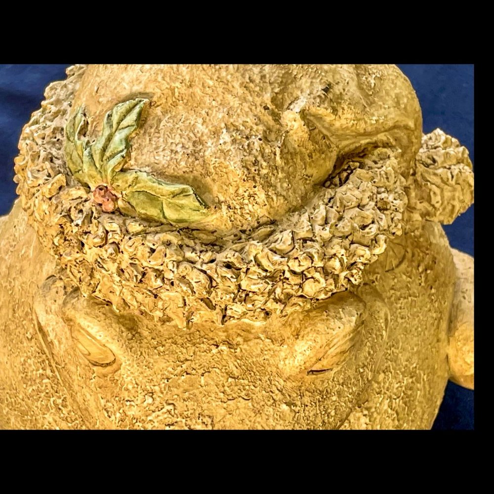 ▪️VTG▪️ARTISAN▪️1980's 1990's OOAK Ceramic Holiday Christmas Frog Home Accent - Picture 4 of 8